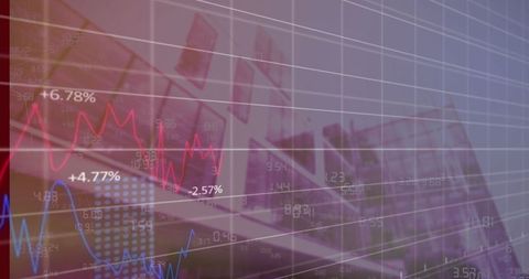 Financial Analysis with Percentage Shifts on Digital Trading Screen - Download Free Stock Images Pikwizard.com