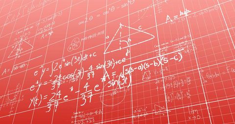 Mathematical Equations and Diagrams on Pink Background - Download Free Stock Images Pikwizard.com