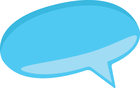 Blue Speech Bubble with Transparent Background - Download Free Stock Videos Pikwizard.com
