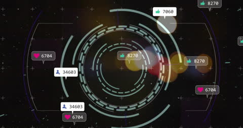 Digital Networking Interface Over City Abstract