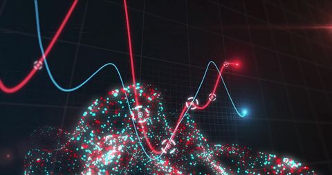 Digital Data Streams and Glowing Graph Visualizing Trends - Download Free Stock Images Pikwizard.com