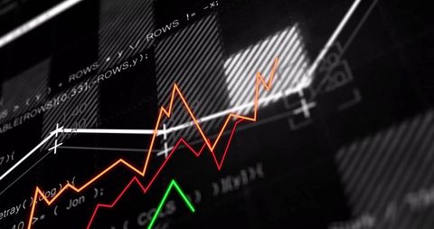 Dynamic Financial Data Charts with Coding Interface - Download Free Stock Images Pikwizard.com