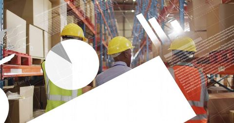 Warehouse Team Managing Digital Financial Data Interface