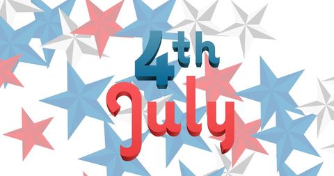 4th of July Celebration with American Stars Background