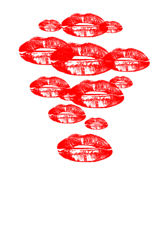 Red Lips Pattern on Transparent Background for Style and Design - Download Free Stock Videos Pikwizard.com