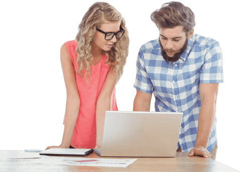transparent background professionals discussing project at laptop - Download Free Stock Videos Pikwizard.com