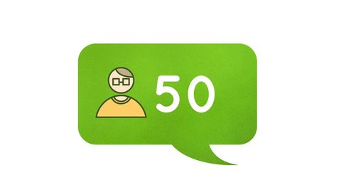 Follower Count Alert in Green Bubble Notification Display - Download Free Stock Images Pikwizard.com