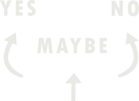 Transparent Decision Making: Yes, No, Maybe Vector Design - Download Free Stock Videos Pikwizard.com