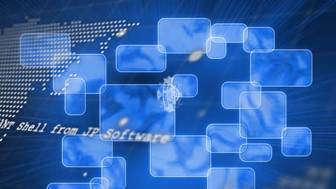 Abstract Digital Brain Concept with Data Processing Interface