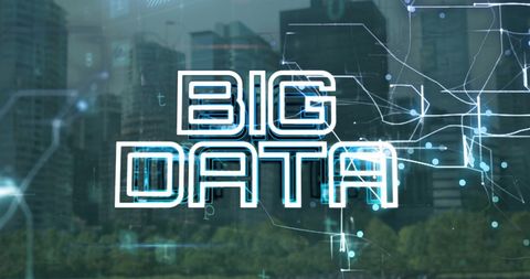 Big Data Representation Over Urban Network Background - Download Free Stock Images Pikwizard.com