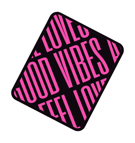 bold pink good vibes typography on transparent background - Download Free Stock Videos Pikwizard.com