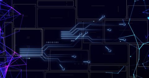 futuristic digital circuit network background technology - Download Free Stock Images Pikwizard.com