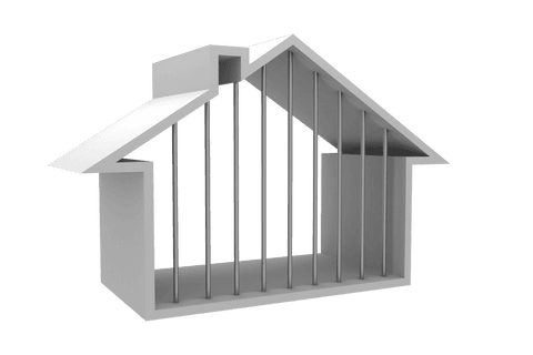 Transparent House Symbol with Bars Illustration - Download Free Stock Videos Pikwizard.com