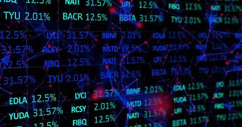 Digital Stock Market Data with Plexus Network Visualization - Download Free Stock Images Pikwizard.com