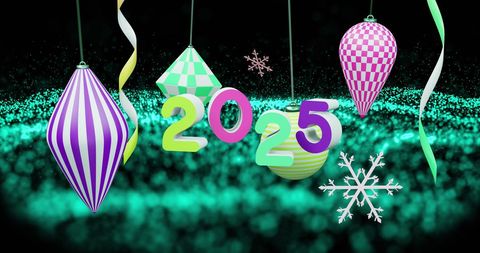 Festive 2025 Celebration With Christmas Decorations