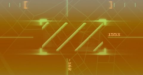 Futuristic Digital Map with Geometric Shapes and Numbers - Download Free Stock Images Pikwizard.com