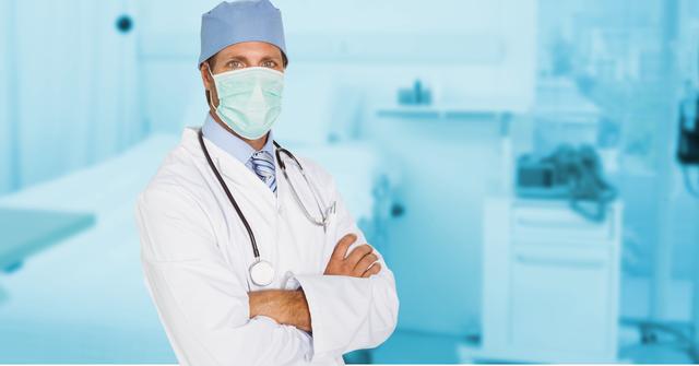 Male surgeon standing with arms crossed - Download Free Stock Photos Pikwizard.com