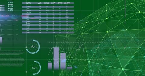 Futuristic Data Analysis and Global Connectivity Interface - Download Free Stock Images Pikwizard.com