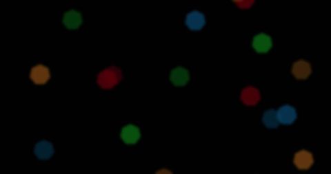 Floating colorful bokeh blurred dream state ambiance