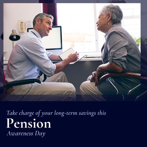 financial advisor discussing pension plans with senior client - Download Free Stock Templates Pikwizard.com