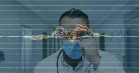 Doctor Analyzing Healthcare Data in Modern Hospital Setting