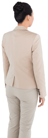 businesswoman backwards standing transparent background - Download Free Stock Videos Pikwizard.com