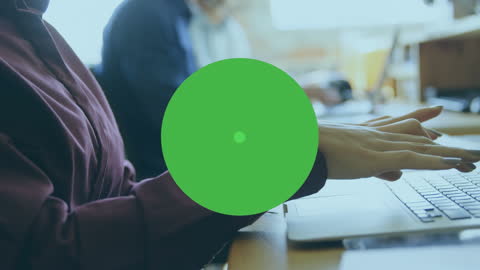 Professional Working on Laptop Animation Overlay