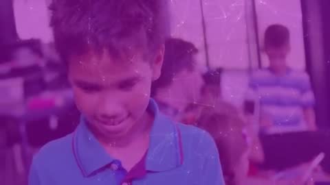 Smiling Boy in Classroom Enhancing Learning Experience