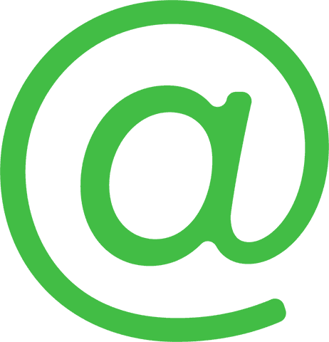 Green At Symbol Illustration on Transparent Background - Download Free Stock Videos Pikwizard.com