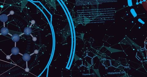 Digital Science Technology Interface with Scientific Data - Download Free Stock Images Pikwizard.com