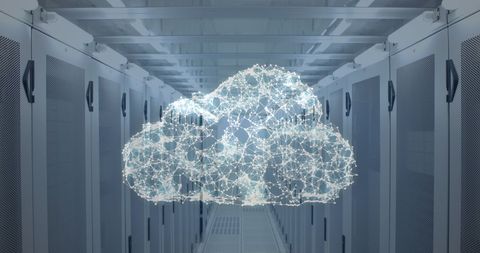 Cloud Technology in Modern Data Center - Download Free Stock Images Pikwizard.com