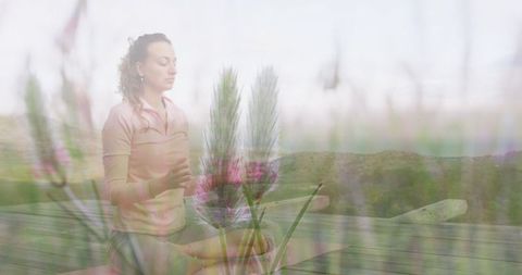 Meditative Harmony in Scenic Landscape - Download Free Stock Images Pikwizard.com
