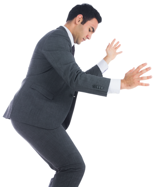 Biracial Businessman In Standing Position with Transparent Background - Download Free Stock Videos Pikwizard.com