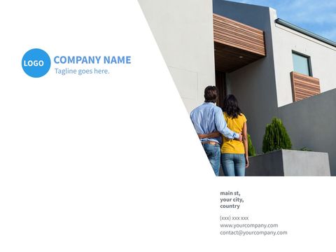 Couple Admiring Modern Home Design for Real Estate Ad - Download Free Stock Templates Pikwizard.com