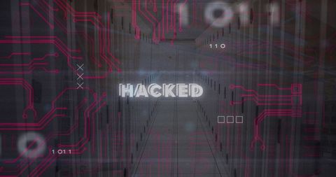 cybersecurity breach with hacked text and binary code - Download Free Stock Images Pikwizard.com