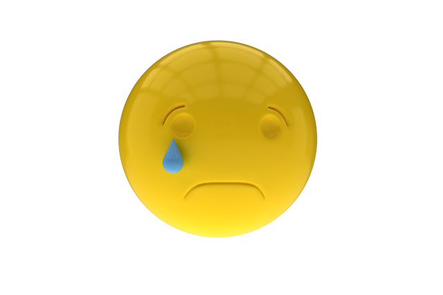 Transparent 3D Sad Smile Emoji with Tear Drop - Download Free Stock Videos Pikwizard.com