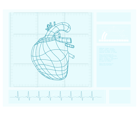 3d futuristic medical interface with heart diagram on transparent background - Download Free Stock Videos Pikwizard.com