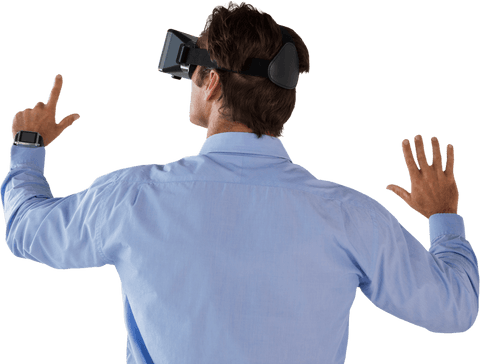 Business Leader Using VR Glasses with Transparent Background - Download Free Stock Videos Pikwizard.com