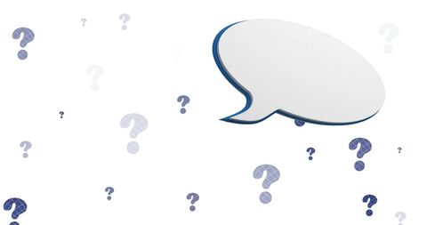 speech bubble over scattered question marks on white - Download Free Stock Images Pikwizard.com