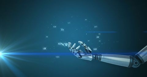 Robotic Hand Reaching Out to Digital Future - Download Free Stock Images Pikwizard.com