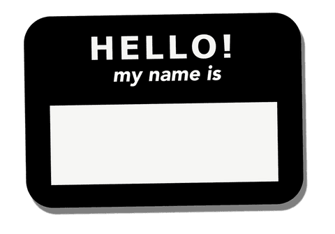 hello my name is tag with blank space on transparent background - Download Free Stock Videos Pikwizard.com