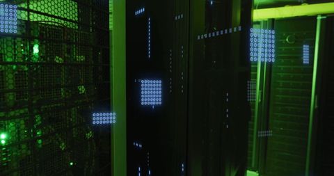 Futuristic Data Processing Servers with Digital Circuitry - Download Free Stock Images Pikwizard.com
