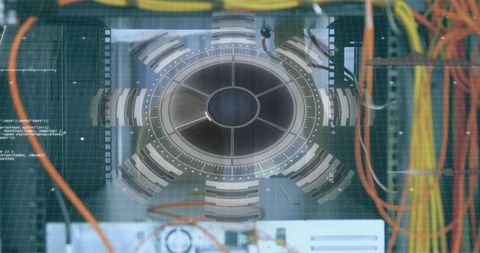 Scannning Interface with Engine Gear and Data Generation Concepts - Download Free Stock Images Pikwizard.com
