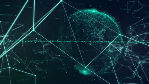 Futuristic Global Network and Communication Concept