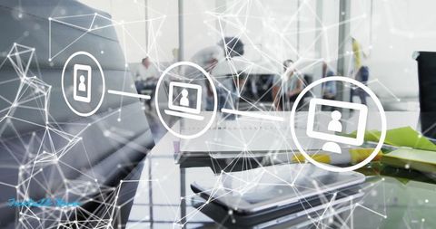 innovative office network and collaboration concept - Download Free Stock Images Pikwizard.com