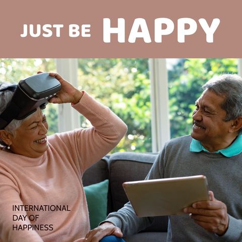 senior couple enjoying technology and fun at home - Download Free Stock Templates Pikwizard.com