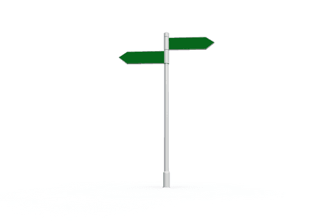 Transparent Road Sign with Copy Space on Blank Background - Download Free Stock Videos Pikwizard.com