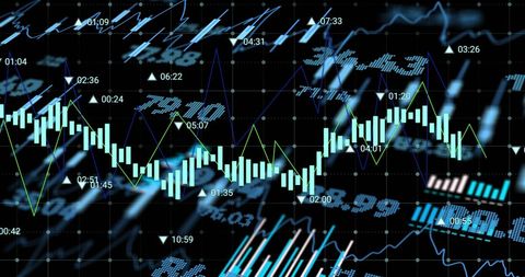 Financial Data Analysis with Abstract Graphics - Download Free Stock Images Pikwizard.com