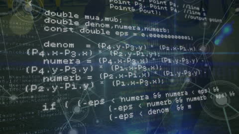 Digital Code and Abstract Network Background