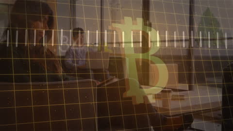 Digital Interface with Diverse Business Professionals Using Laptop